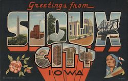 Greetings from Sioux City, Iowa Postcard Postcard Postcard