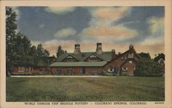 World Famous Van Briggle Pottery Postcard