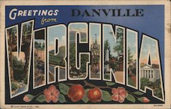 Greetings from Danville, Virginia Postcard