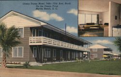 Ocean Dunes Motel, 74th - 75th Ave. North, On the Ocean Front, Myrtle Beach, S.C. Postcard