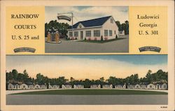 Rainbow Courts Postcard