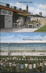 Youth Council Patio on the Boardwalk Postcard