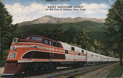 Rocky Mountain Rocket, at the Foot of Famous Pikes Peak Postcard