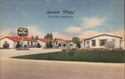 Sunset Motel Postcard