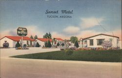 Sunset Motel Tucson, AZ Postcard Postcard Postcard