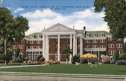 Biloxi Hotel, Overlooking the Mississippi Gulf Coast Postcard