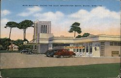 Main Building, Facing the Gulf, Broadwater Beach Postcard