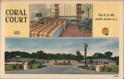 Coral Court Rocky Mount, NC Postcard Postcard Postcard