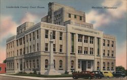 Lauderdale County Court House Meridian, MS Postcard Postcard Postcard