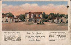 San Jose Court Austin, TX Postcard Postcard Postcard