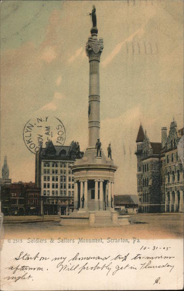 Soldiers and Sailors Monument Scranton Pennsylvania