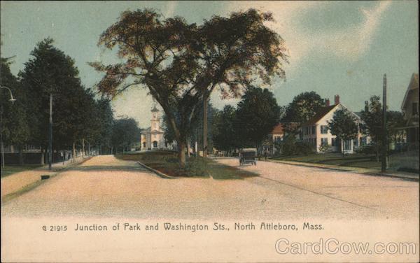 Junction of Park and Washington Sts. North Attleboro Massachusetts