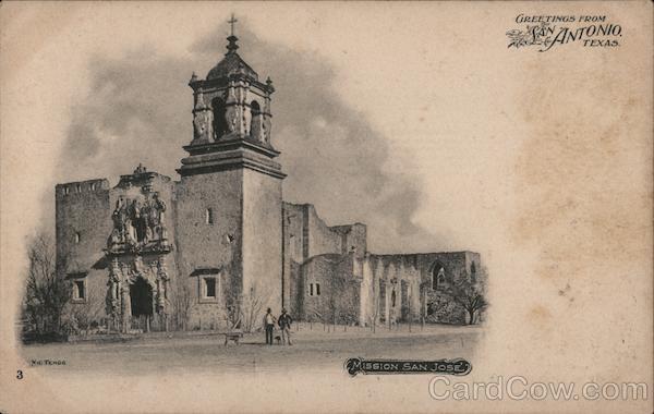 Greetings from San Antonio, Texas, Mission San Jose