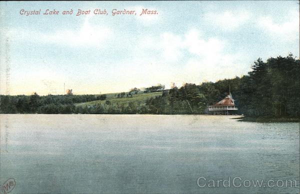 Crystal Lake and Boat Club Gardner Massachusetts