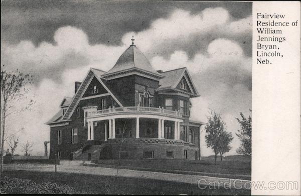 Fairview Residence of William Jennings Bryan Lincoln Nebraska