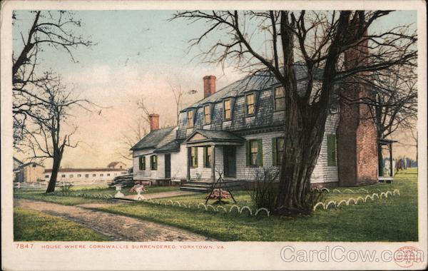 House Where Cornwallis Surrendered Yorktown Virginia
