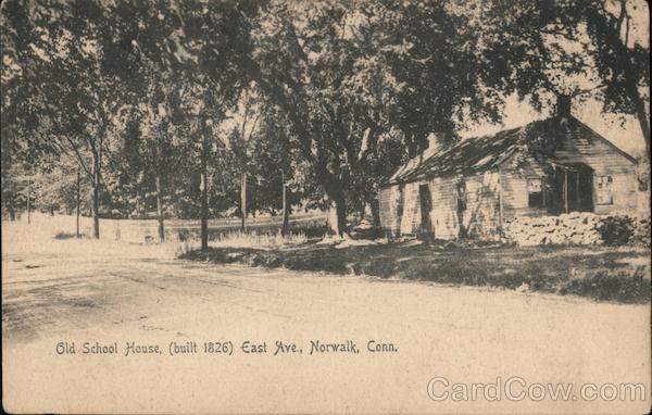 Old School House, Built 1826, East Avenue Norwalk Connecticut