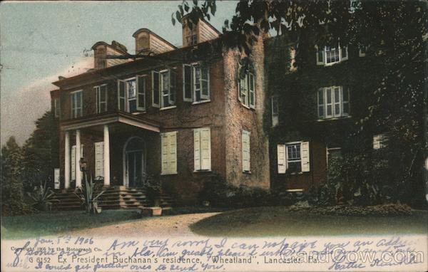 Ex-President Buchanan's Residence, Wheatland Lancaster Pennsylvania