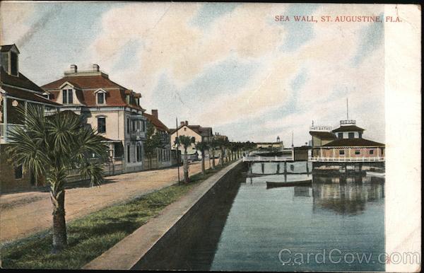 Sea Wall St. Augustine Florida