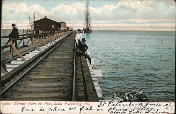 Fishing from the Pier St. Petersburg Florida