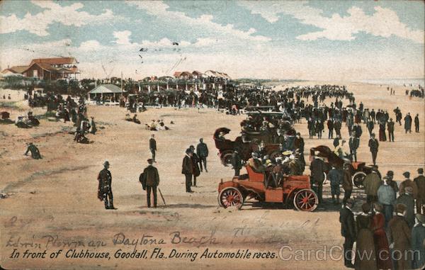 Goodall, In Front of Clubhouse During Automobile Races Daytona Beach Florida
