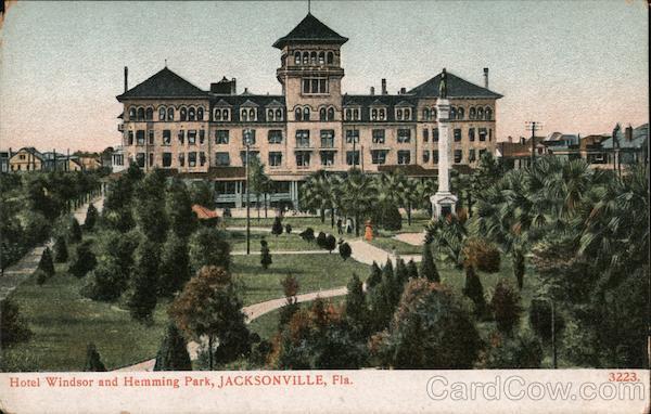Hotel Windsor and Hemming Park Jacksonville Florida