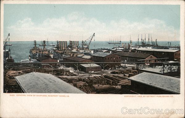General view of Shipping Newport News Virginia