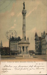 Soldiers and Sailors Monument Scranton, PA Postcard Postcard Postcard