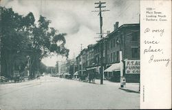 Main Street, Looking North Postcard