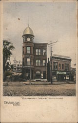 Danbury News Building Connecticut Postcard Postcard Postcard