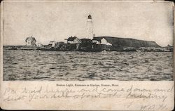 Boston Light, Entrance to Harbor Postcard