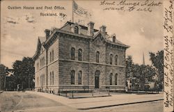 Custom House and Post Office Rockland, ME Postcard Postcard Postcard