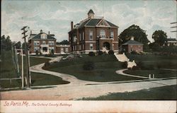 The Oxford County Buildings Postcard