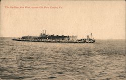 The Rip Raps, Fort Woll Old Point Comfort, VA Postcard Postcard Postcard