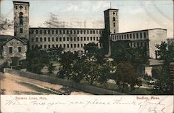 Stevens Linen Mills Postcard