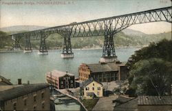 Poughkeepsie Bridge New York Postcard Postcard Postcard
