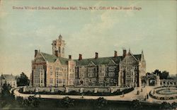 Emma Willard School, Residence Hall, Gift of Mrs. Russell Sage Postcard