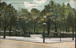 Washington Park, DeKalbe Ave. Postcard