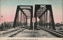 Great Northern Railroad Bridge Postcard