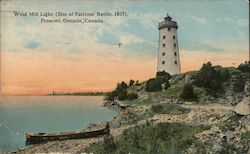 Wind Mill Light (Site of Patriots' Battle, 1837) Postcard