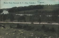 Racket River (Near Yaleville) Norwood, NY Postcard Postcard Postcard