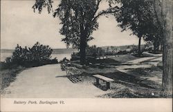 Battery Park Burlington, VT Postcard Postcard Postcard