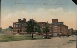 Hospital and Recreation Building of Ludlow Mfg Associates Postcard