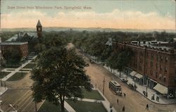 State Street from Winchester Park Springfield, MA Postcard Postcard Postcard