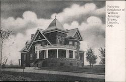 Fairview Residence of William Jennings Bryan Postcard