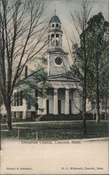 Unitarian Church Concord, MA Postcard Postcard Postcard