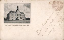 Hall County Court House Grand Island, NE Postcard Postcard Postcard