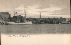 View of Wilmington Across the Cape Fear River Postcard