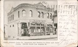 China Oriental Curio Co, Importers and Dealers in China and Japan Curios. 526-528 North Los Angeles St. Postcard