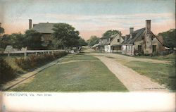 Main Street Yorktown, VA Postcard Postcard Postcard